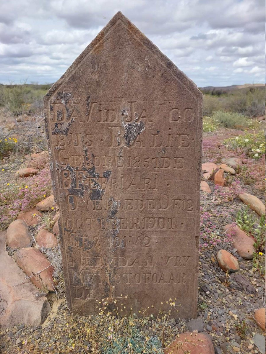 BALIE David Jacobus 1857-1907