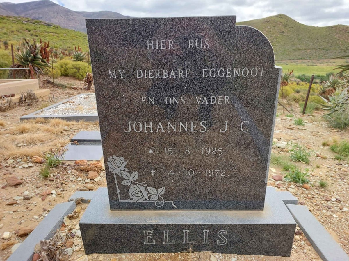 ELLIS Johannes J.C. 1925-1972
