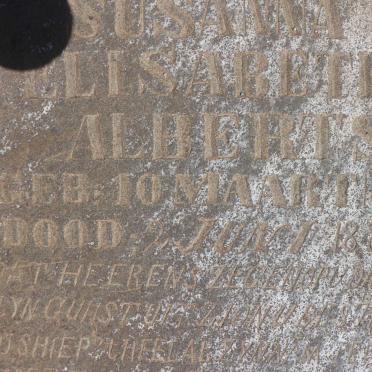 ALBERTS Catharina Susanna Elisabeth 1882-1885