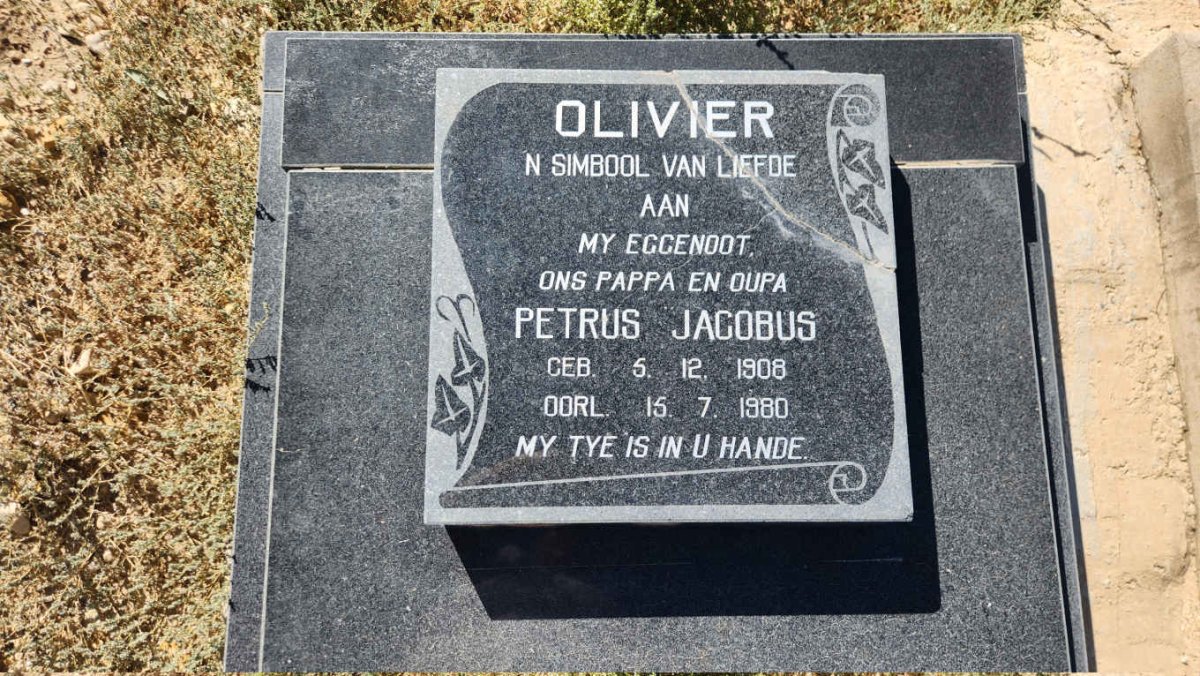 OLIVIER Petrus Jacobus 1908-1980