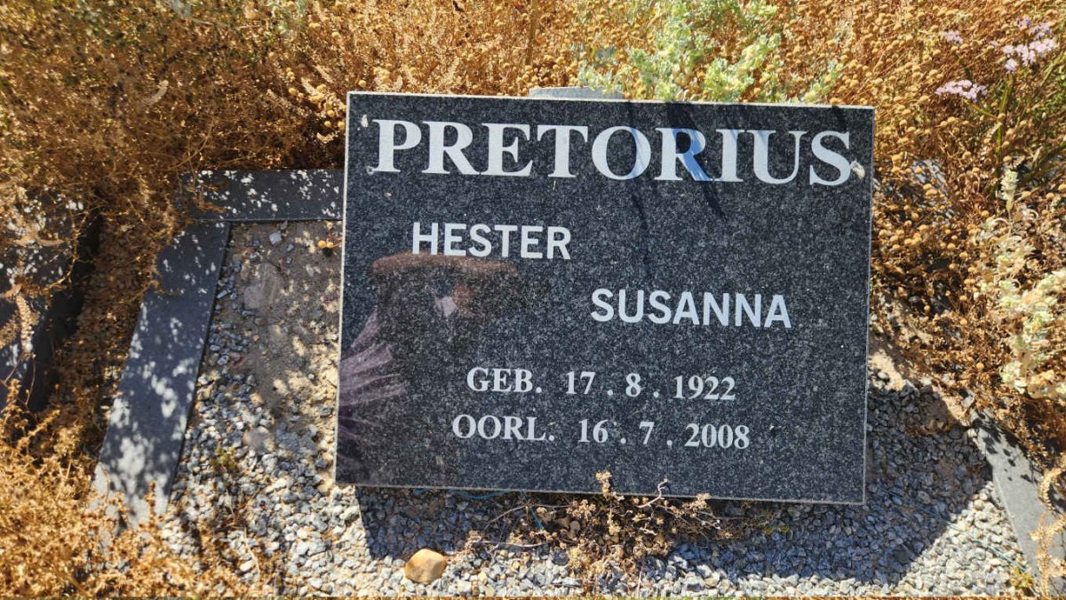 PRETORIUS Hester Susanna 1922-2008
