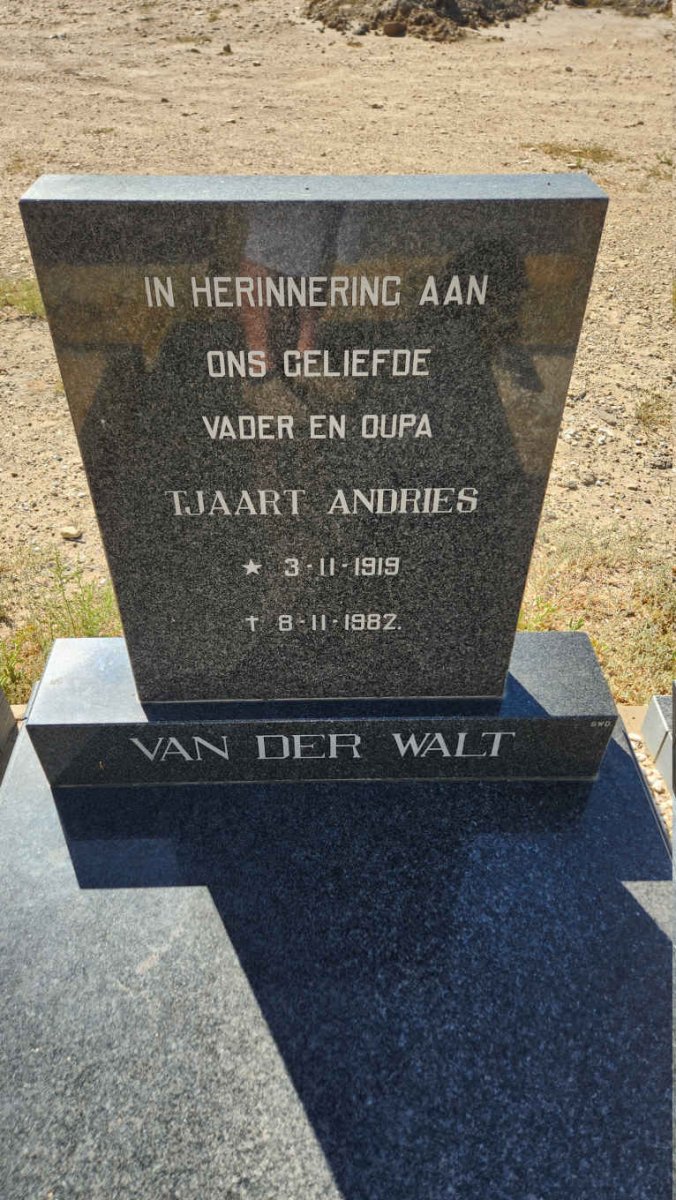 WALT Tjaart Andries, van der 1919-1982
