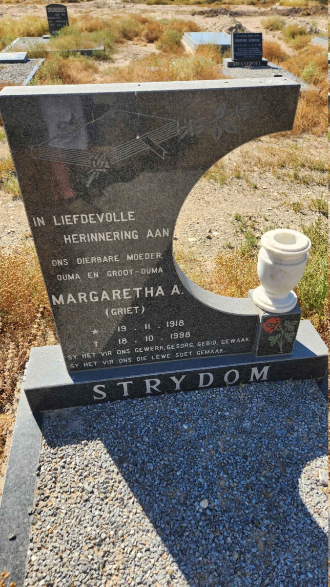 STRYDOM Margaretha A. 1918-1998