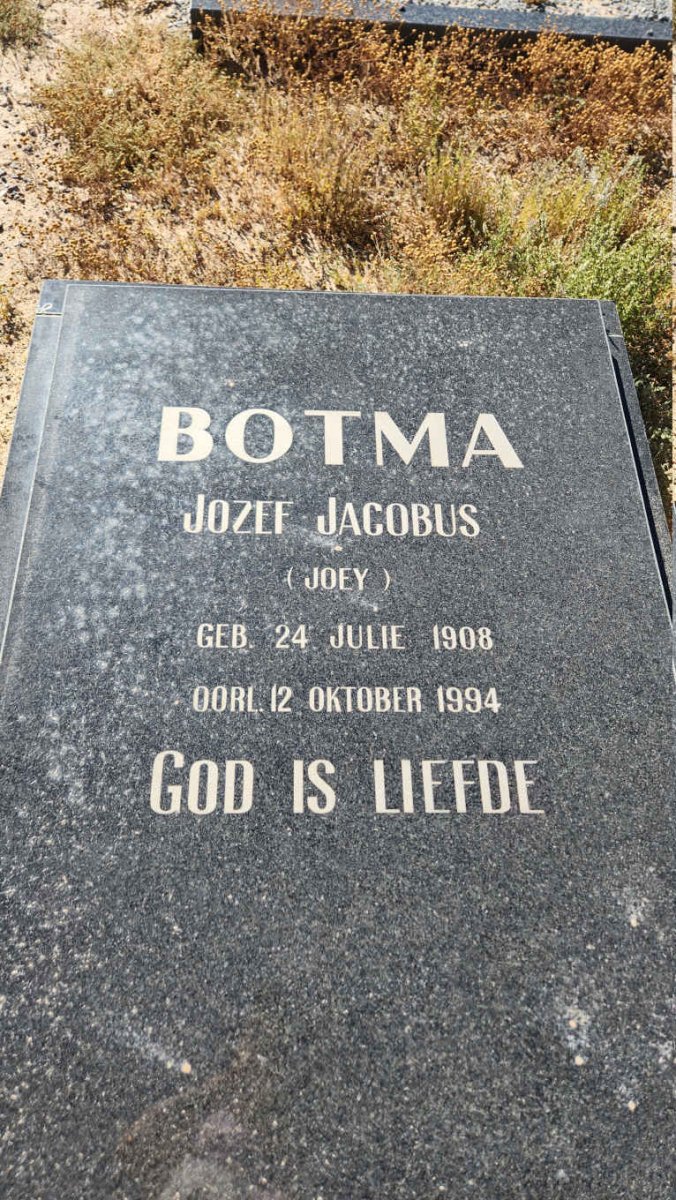 BOTMA Jozef Jacobus 1908-1994