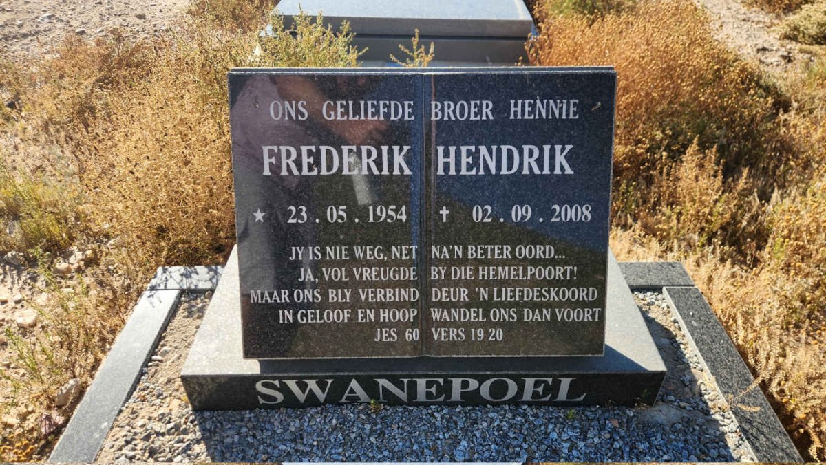 SWANEPOEL Frederik Hendrik 1954-2008