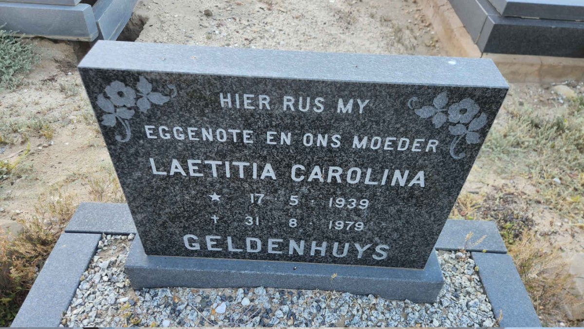 GELDENHUYS Laetitia Carolina 1939-1979
