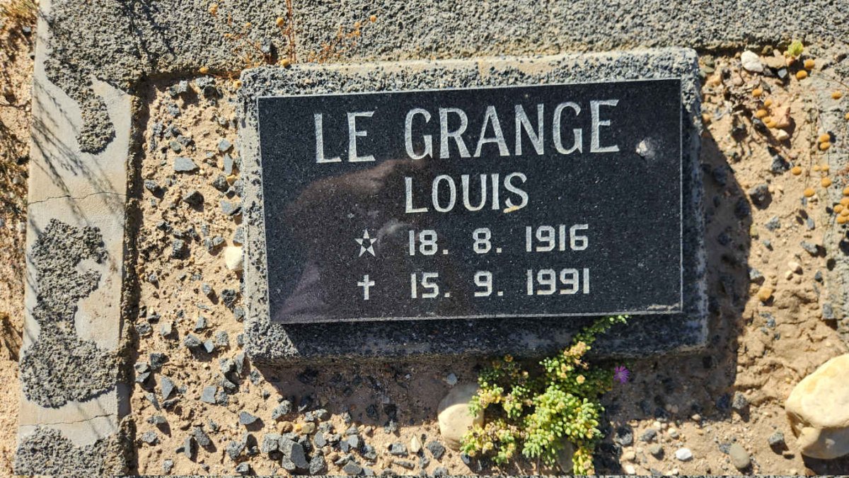 GRANGE Louis, le 1916-1991