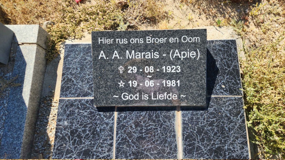 MARAIS A.A. 1923-1981