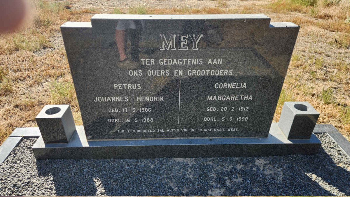MEY Petrus Johannes Hendrik 1906-1988 & Cornelia Margaretha 1912-1990