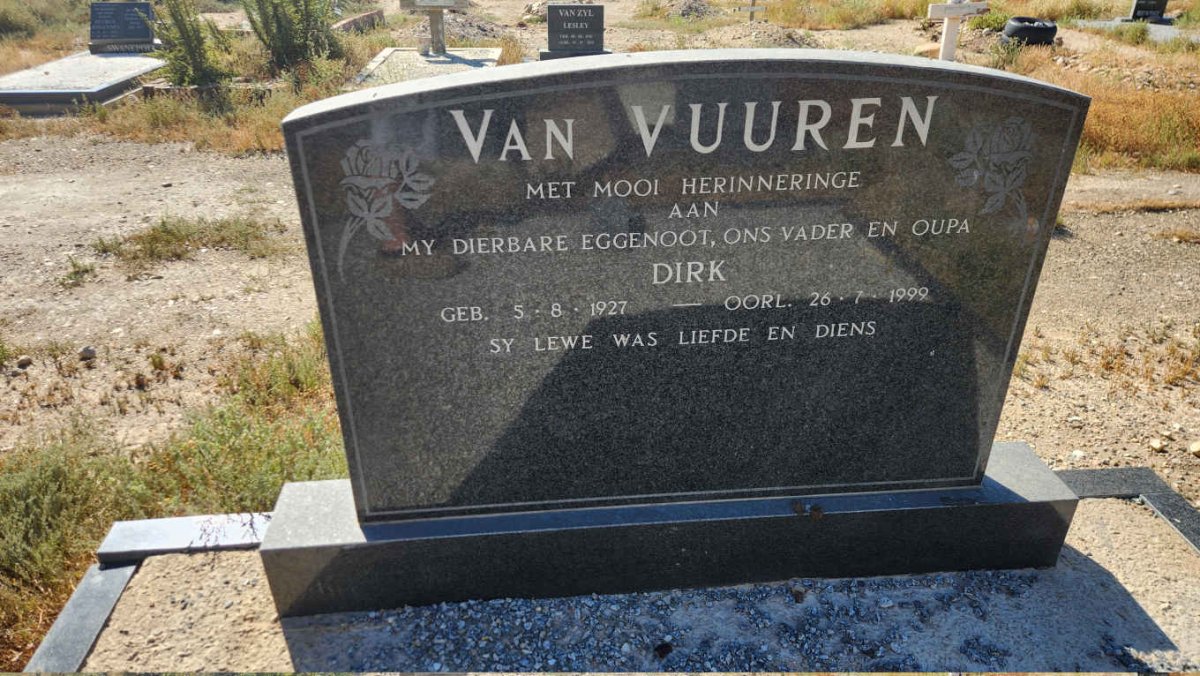 VUUREN Dirk, van 1927-1999