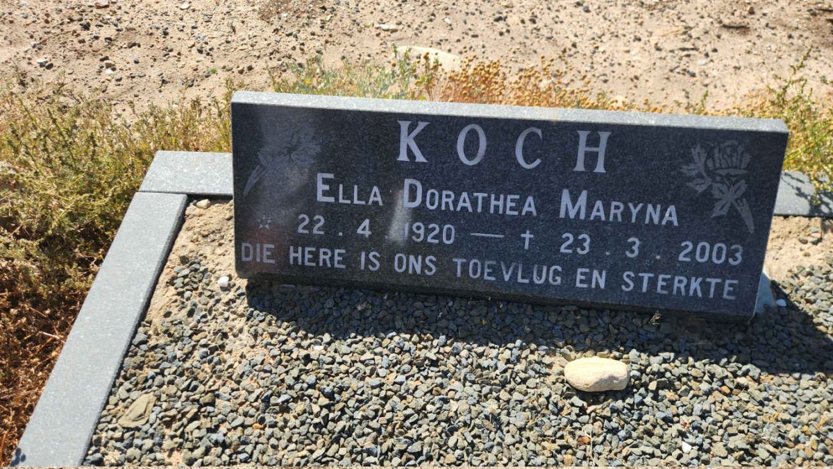 KOCH Ella Dorathea Maryna 1920-2003