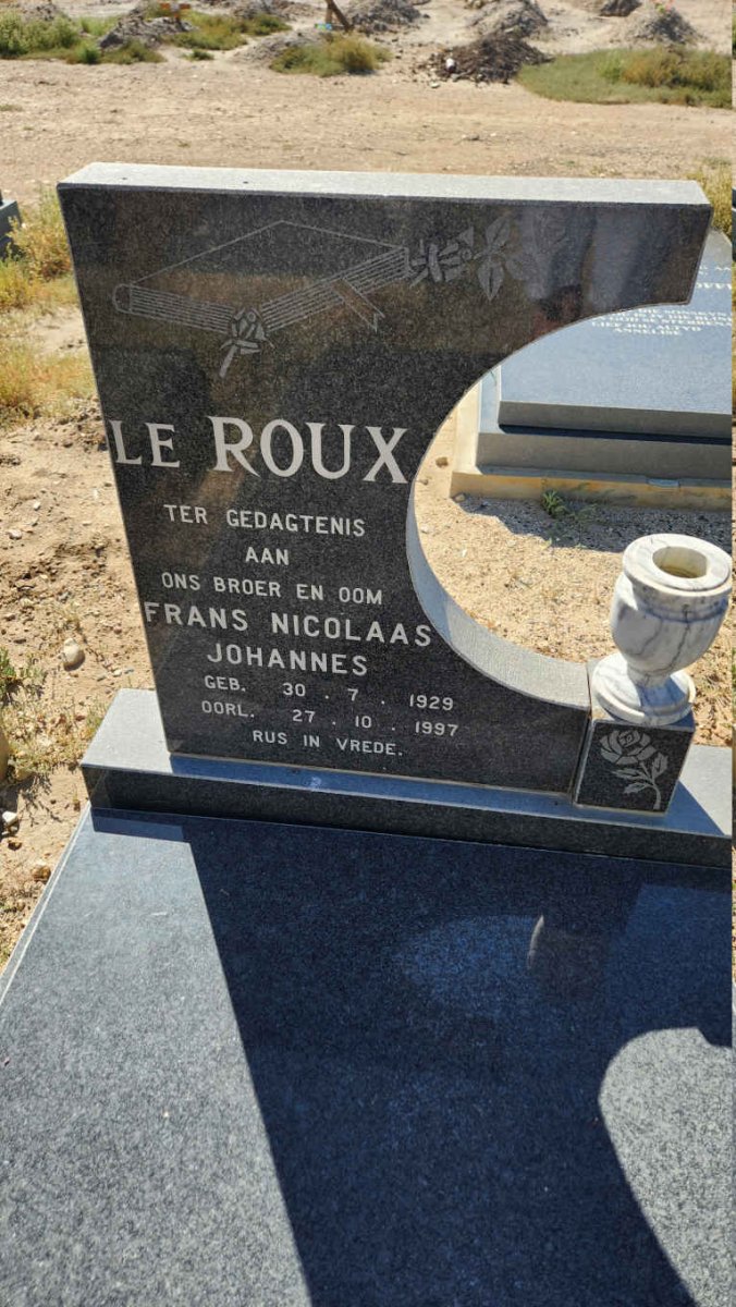 ROUX Frans Nicolaas Johannes, le 1929-1997