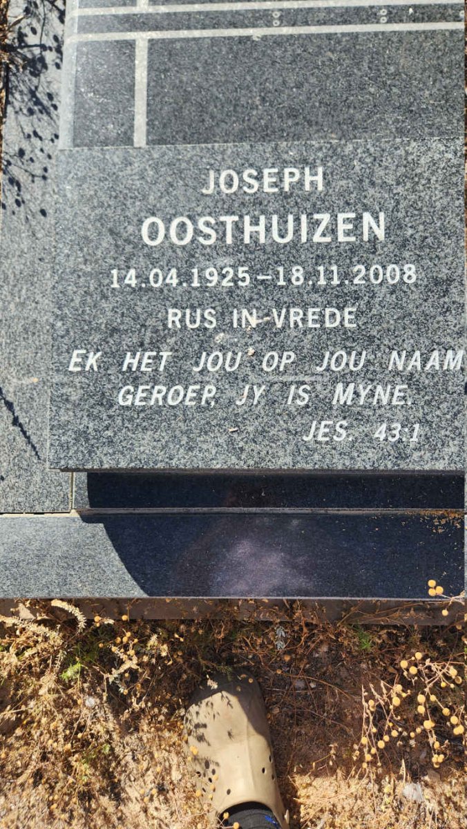 OOSTHUIZEN Joseph 1925-2008