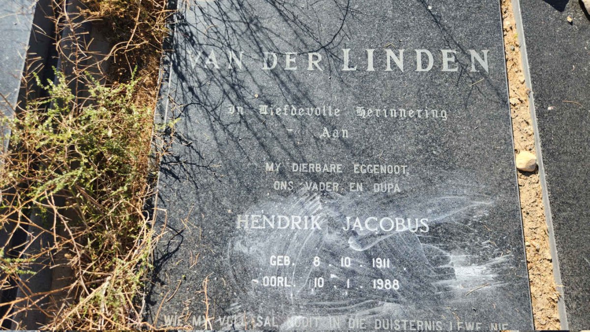 LINDEN Hendrik Jacobus, van der 1911-1988