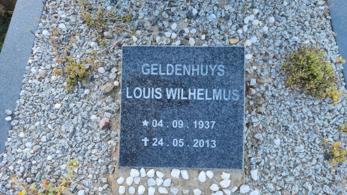 GELDENHUYS Louis Wilhelmus 1937-2013