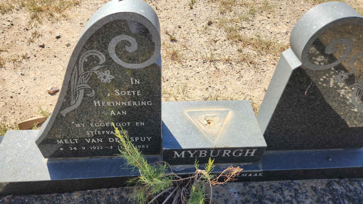 MYBURGH Melt van der Spuy 1922-1983
