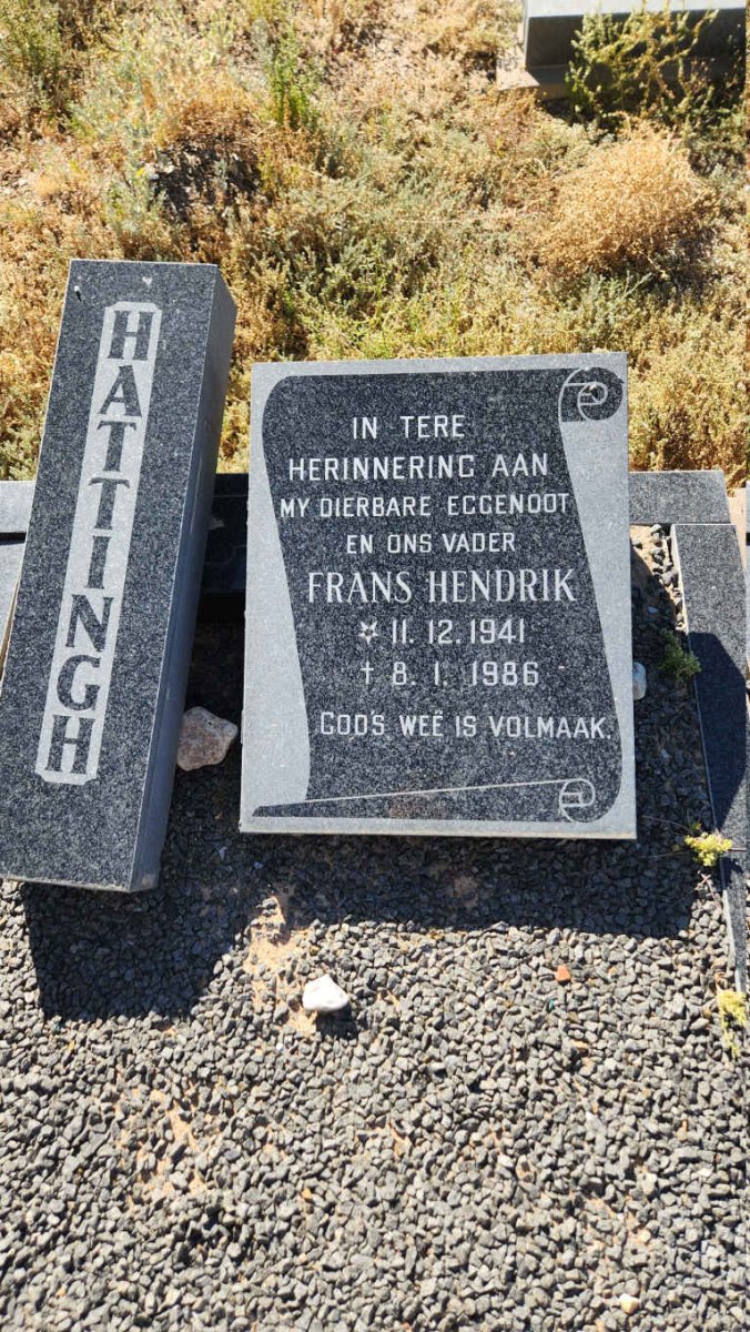 HATTINGH Frans Hendrik 1941-1986