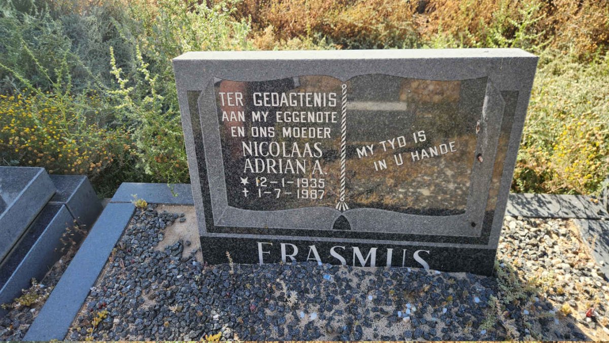 ERASMUS Nicolaas Adrian A. 1935-1987
