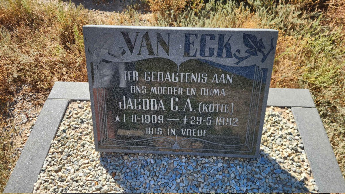 ECK Jacoba C.A., van 1909-1992