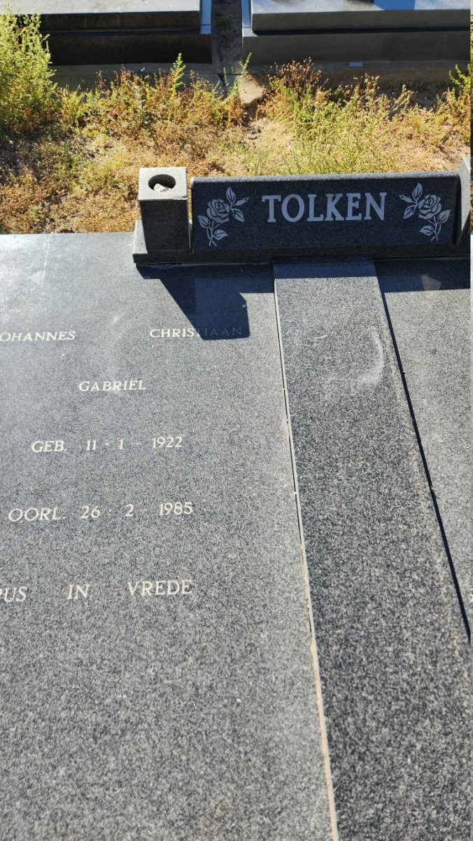 TOLKEN Johannes Christiaan Gabriël 1922-1985