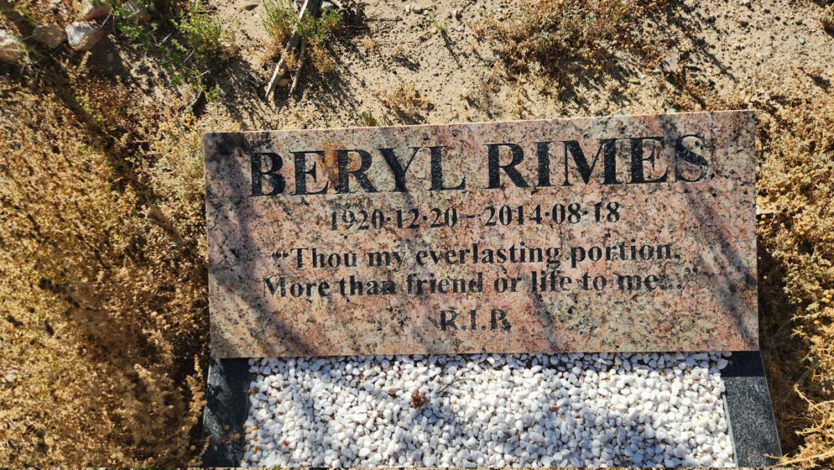 RIMES Beryl 1920-2014
