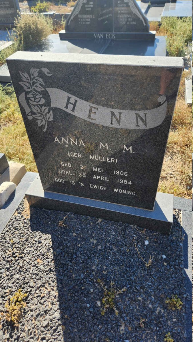 HENN Anna M. M. nee MÜLLER 1906-1984