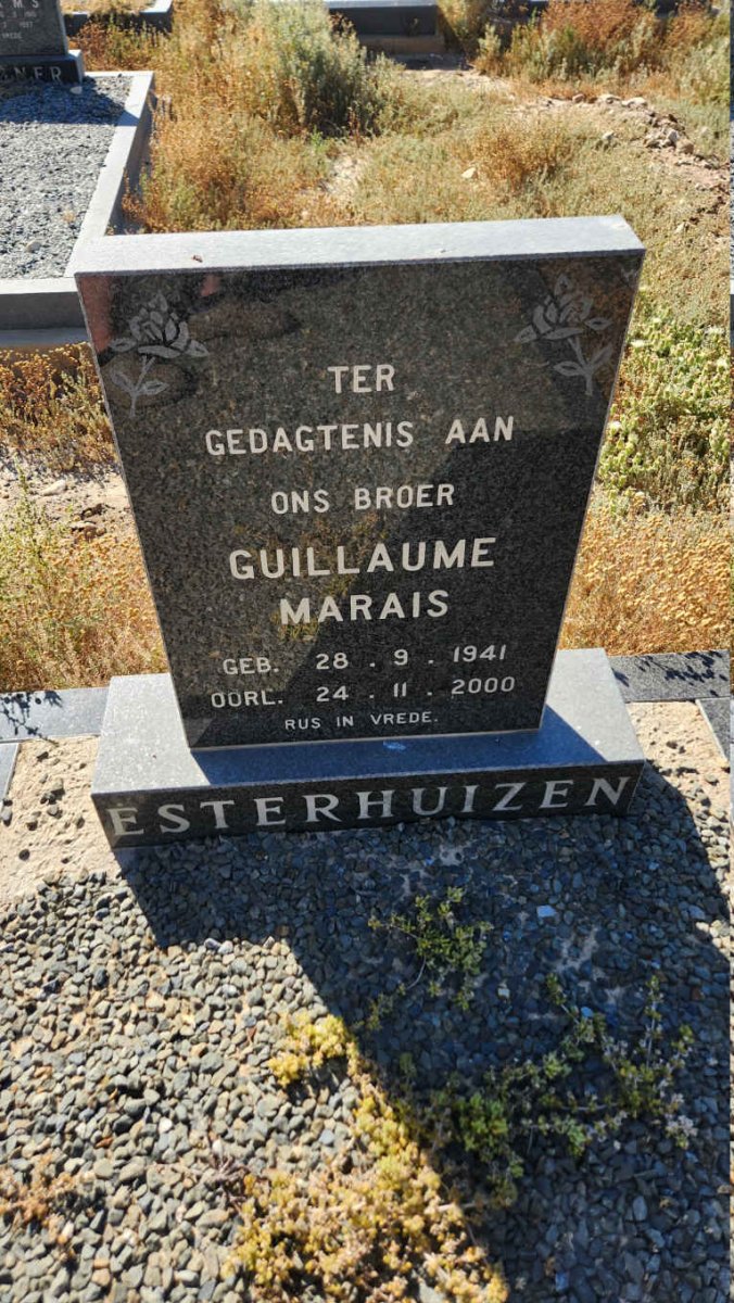 ESTERHUIZEN Guillaume Marais 1941-2000
