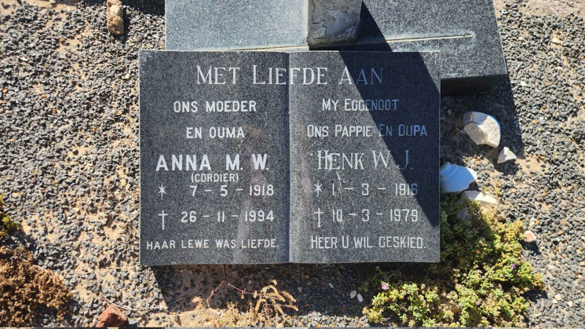 MOSTERT Henk W. J. 1916-1979 & Anna M.W. CORDIER 1918-1994_01