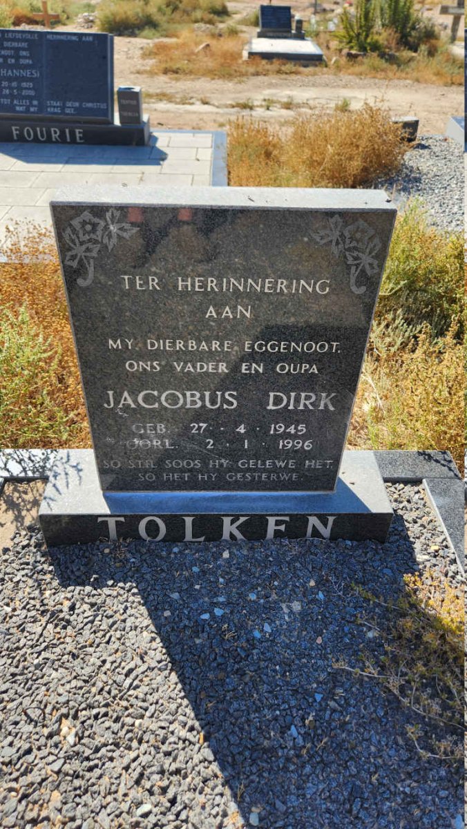 TOLKEN Jacobus Dirk 1945-1996