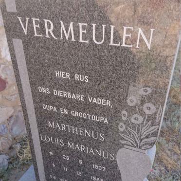 VERMEULEN Marthenus Louis Marianus 1907-1988