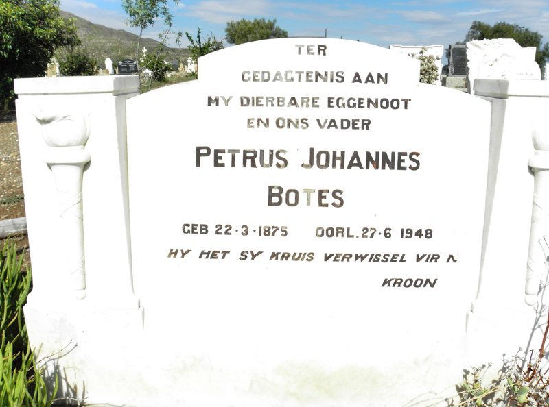 BOTES Petrus Johannes 1875-1948
