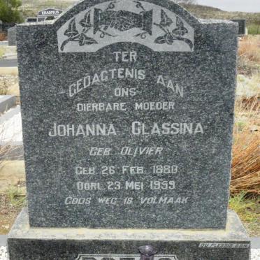 BOTES Johanna Classina nee OLIVIER 1880-1959