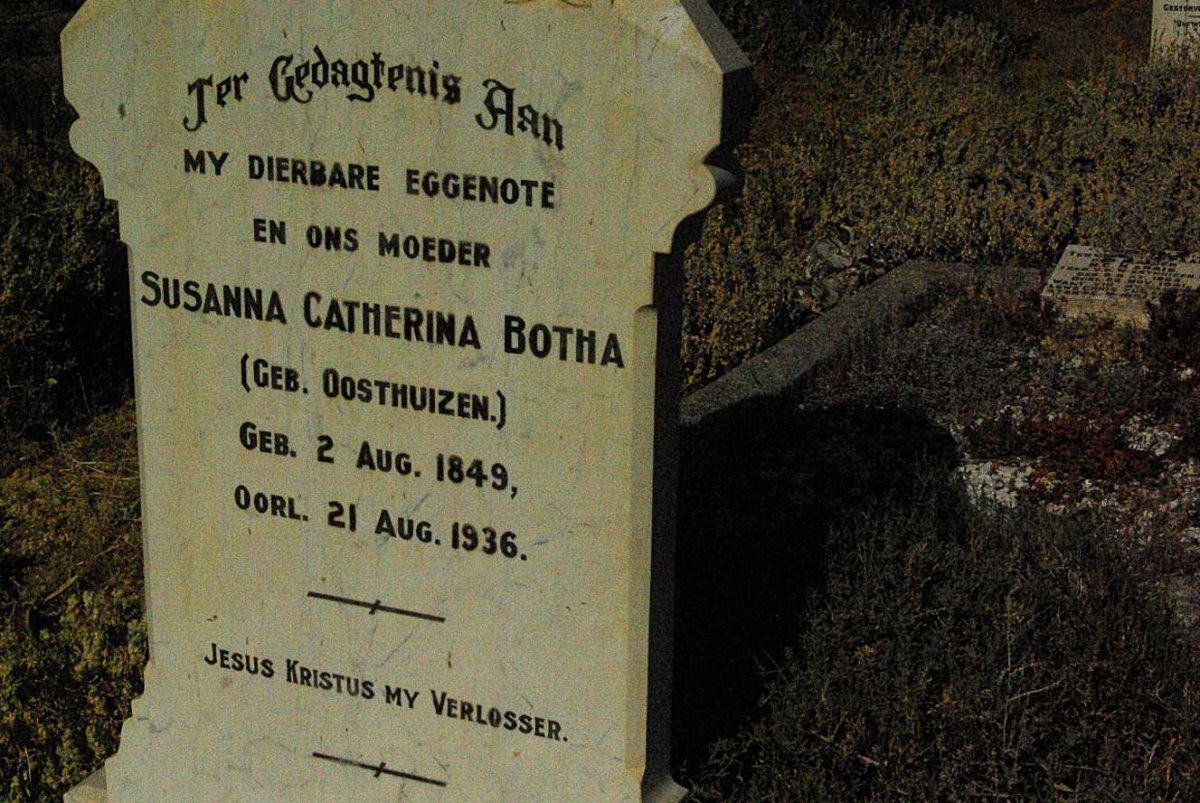 BOTHA Susanna Catherina nee OOSTHUIZEN 1849-1936