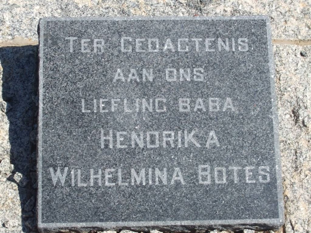 BOTES Hendrika Wilhelmina
