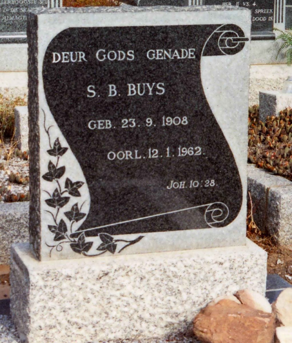 BUYS S.B. 1908-1962