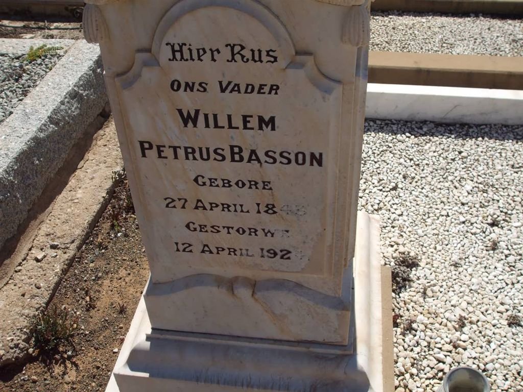 BASSON Willem Petrus 1843-1924