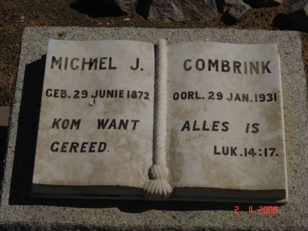 COMBRINK Michiel J. 1872-1931