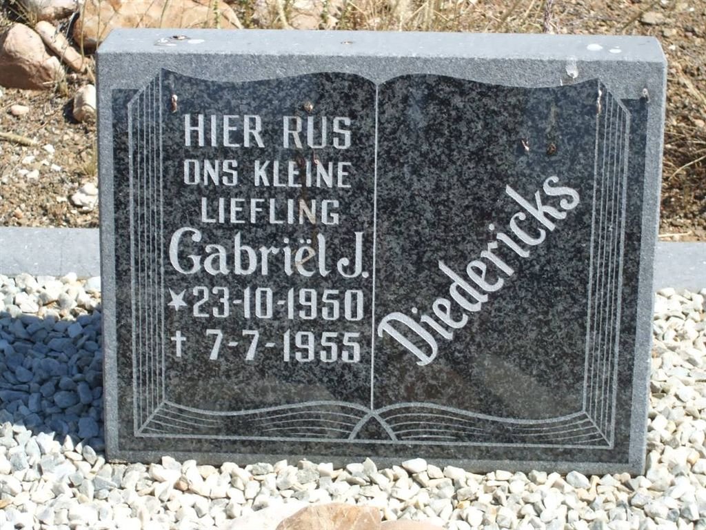 DIEDERICKS Gabriel J. 1950-1955