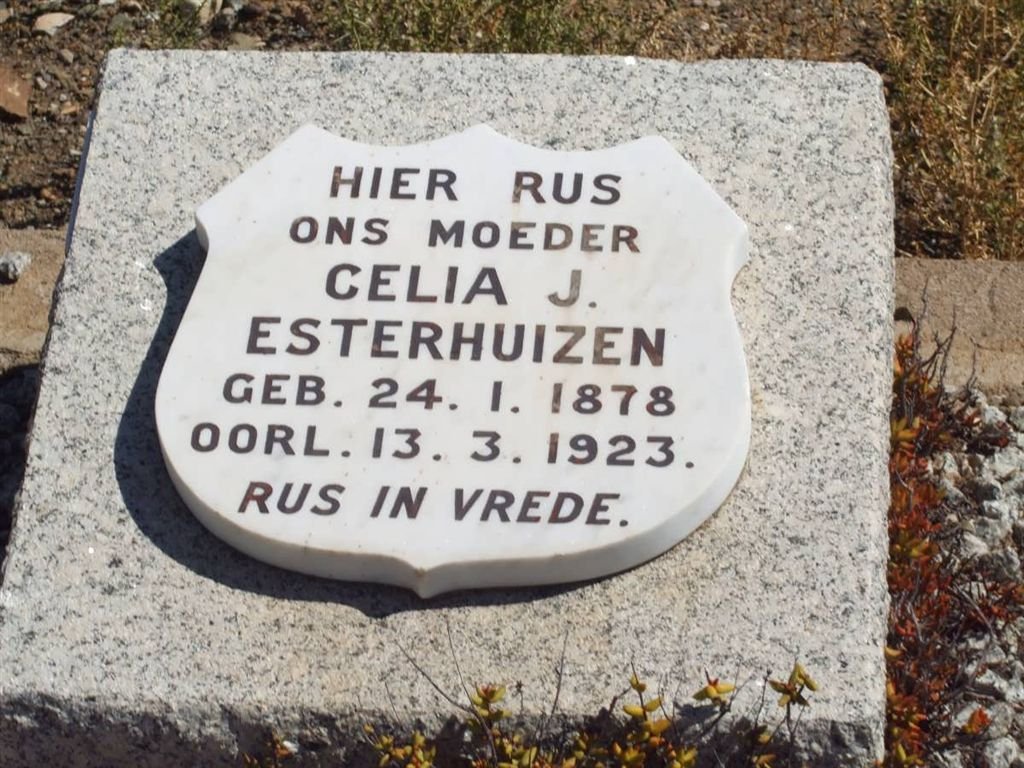 ESTERHUIZEN Celia J. 1878-1923