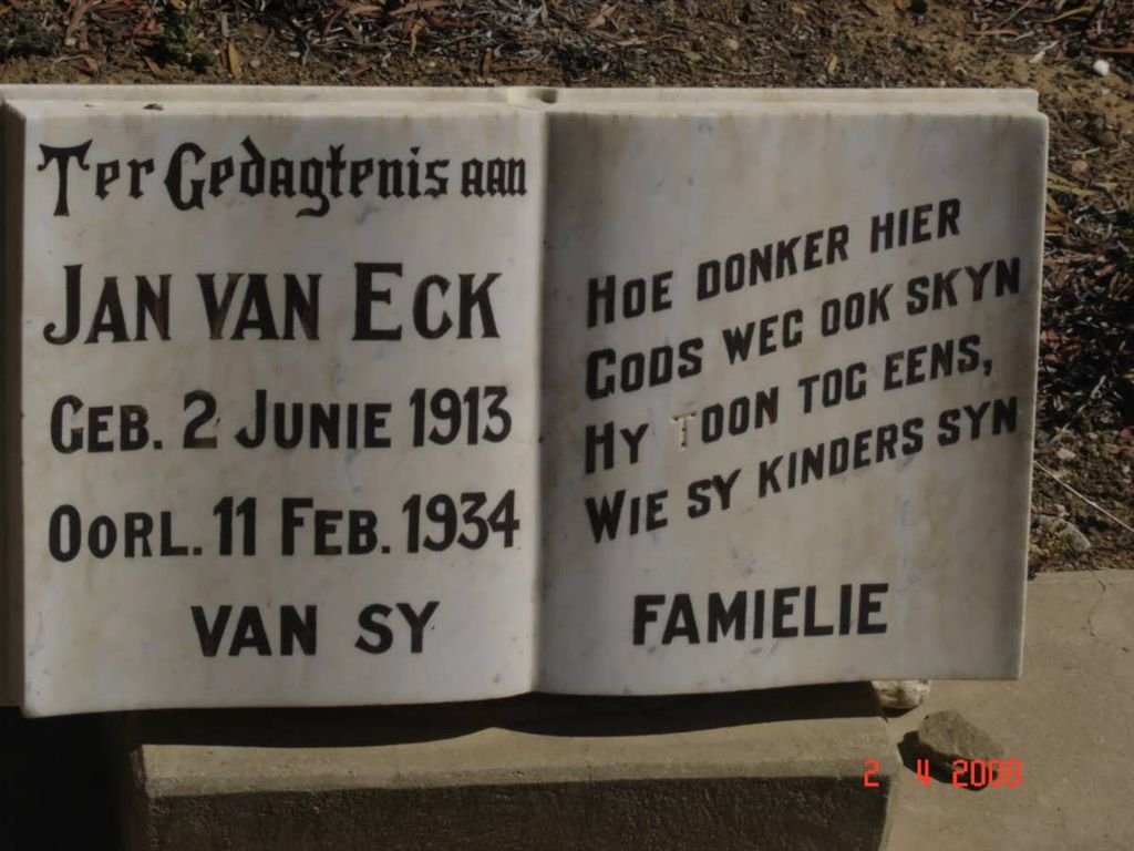 ECK Jan, van 1913-1934