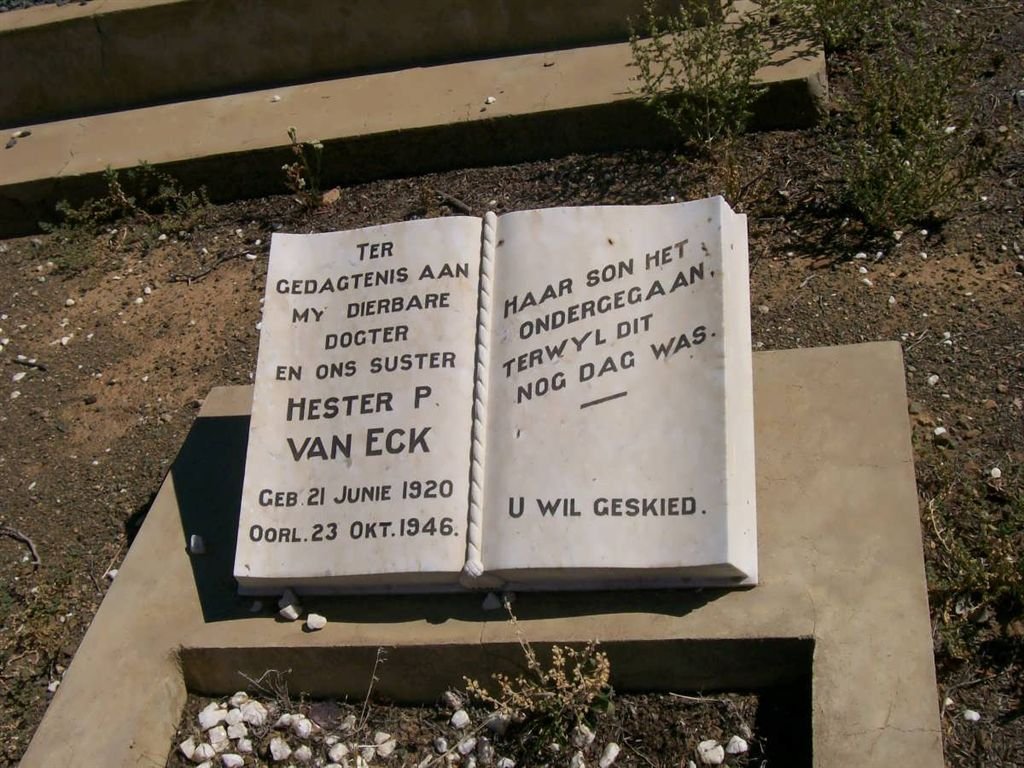 ECK Hester P., van 1920-1946