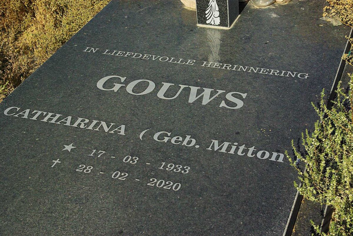 GOUWS Catharina nee MITTON 1933-2020