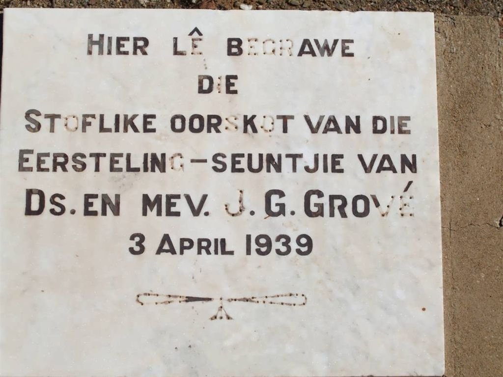 GROVE Seuntjie -1939