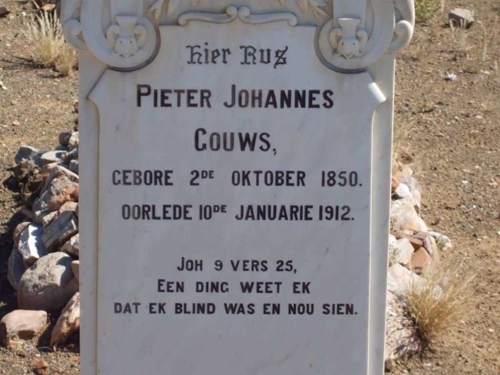 GOUWS Pieter Johannes 1850-1912