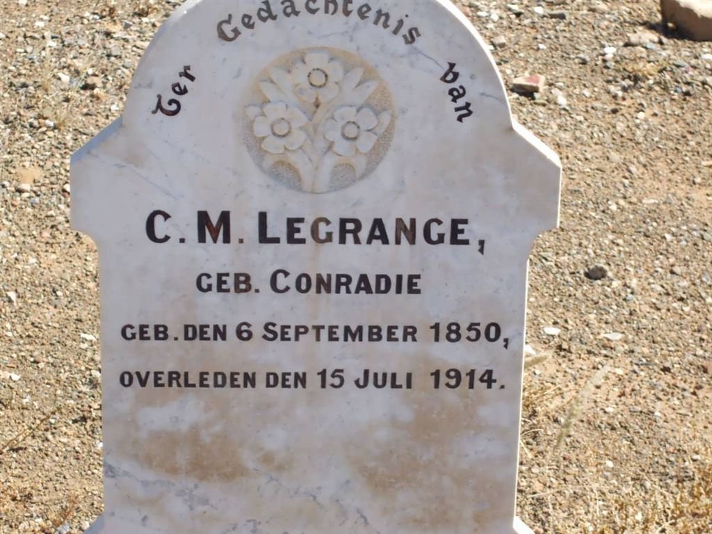 GRANGE C.M., le nee CONRADIE 1850-1914