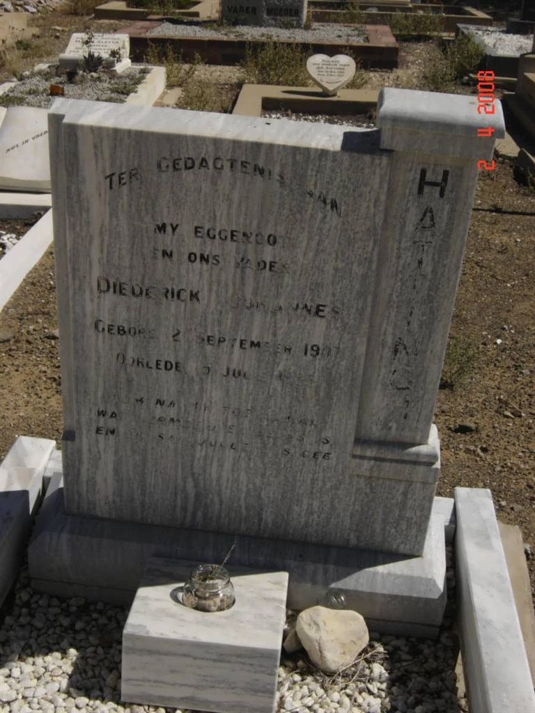 HATTINGH Diederick Johannes 1907-