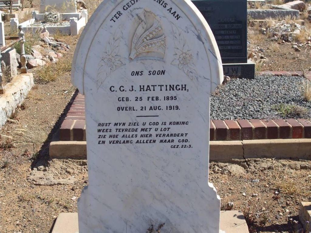 HATTINGH C.G.J. 1895-1919