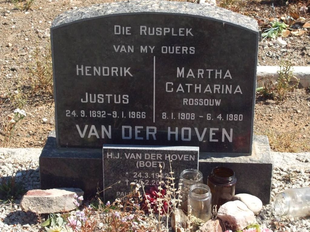 HOVEN, van der