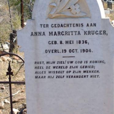 KRUGER Anna Margritha 1836-1904