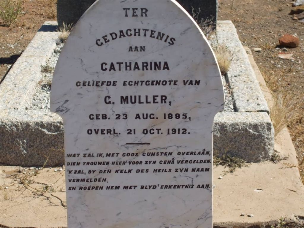MULLER Catharina 1885-1912